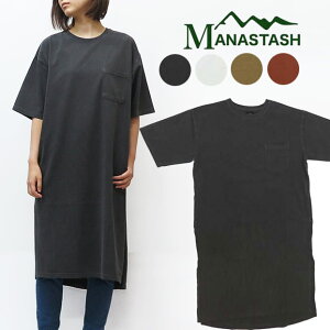 マナスタッシュ MANASTASH レディース 半袖 ワイド Tシャツ ワンピース 7283022