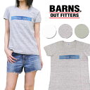 バーンズ BARNS Tシャツ 半袖 ベンベルグ コットン プリント 「GOOD TAKE」 BR-5939F レディースサイズ 【10P01Jun14】