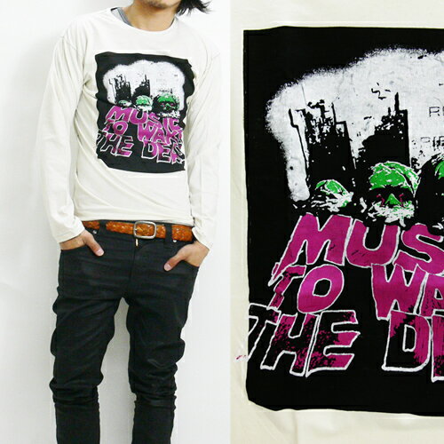 RELIGION レリジョン 長袖 Tシャツ「MUSIC NO WAR THE DEAD」