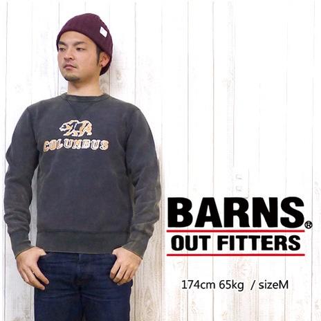 バーンズ BARNS クルーネックスウェット 