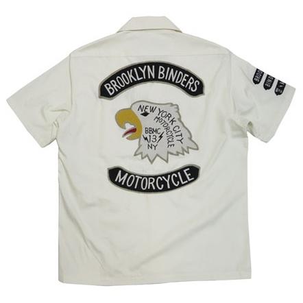 ショット Schott ワーク シャツ 半袖 チェーン 刺繍 「BINDER」 SCH3165008