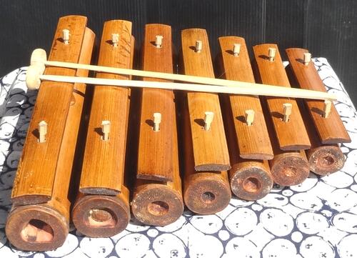 竹ガムラン7鍵（竹琴/バラフォン）