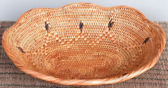 アタ製／キャンディ バスケット〜平型ワイド〜　〈フルーツバスケット 菓子カゴ 小物入れ ボウル テーブルウェア〉
