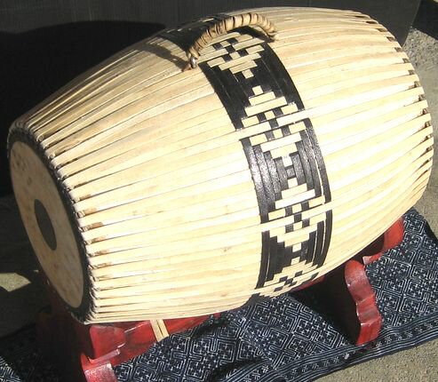 タイの両面太鼓≪タボン≫〜土台付き〜／ タイ楽器【送料無料】
