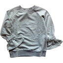 SALE ジュニア女の子 ミニ裏毛トレーナー袖フリルトレーナー ラスタマニス子供服セール 140cm 150cm 160cm