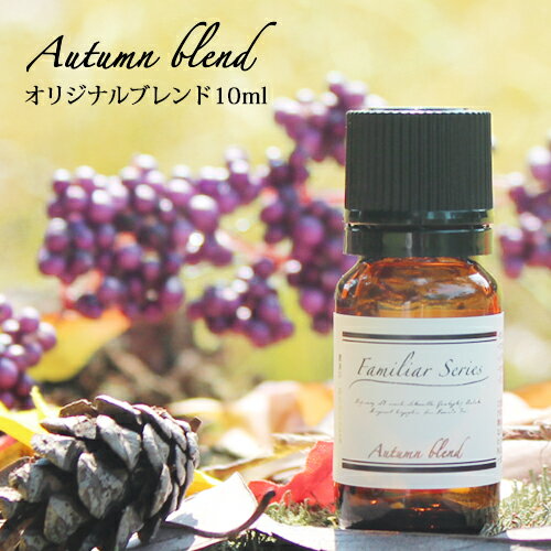 Autumn Blend 10ml☆家族でゆっくり過ごしたい季節に☆メール便可精油 アロマ グッズ アロマオイル 加湿器 ディフューザー ブレンドオイル 秋 ルームフレグランス