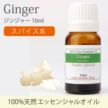 ジンジャー 10ml 【精油 エッセンシャルオイル アロマオイル】【AEAJ表示基準適合認定精油】【RCP】