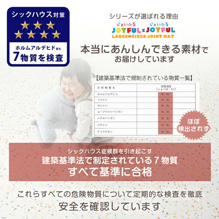 【9/4(日)20時〜クーポン5%OFF】 テラゾー柄 ジョイントマット ノンホルム＆抗菌・防臭 防音 大判 59cm 32枚 6畳 大理石 床暖房対応 ホットカーペット対応 洗える ジョイント マット カーペット ベビー フロアマット プレイマット おしゃれ ホワイト