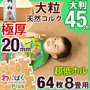 【送料無料】極厚2cm 安心の超低ホル 大判 45cm 大粒...