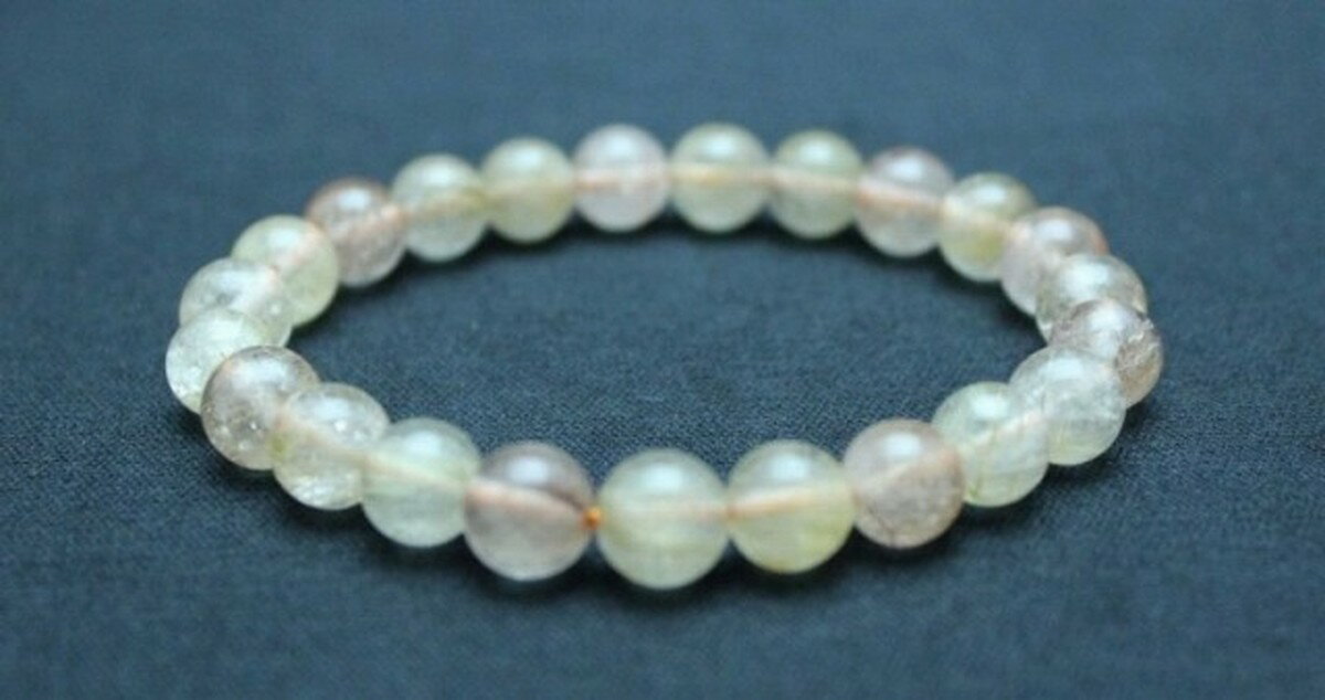 金運天然水晶 金針タイチンルチル 8MM ブレスレット