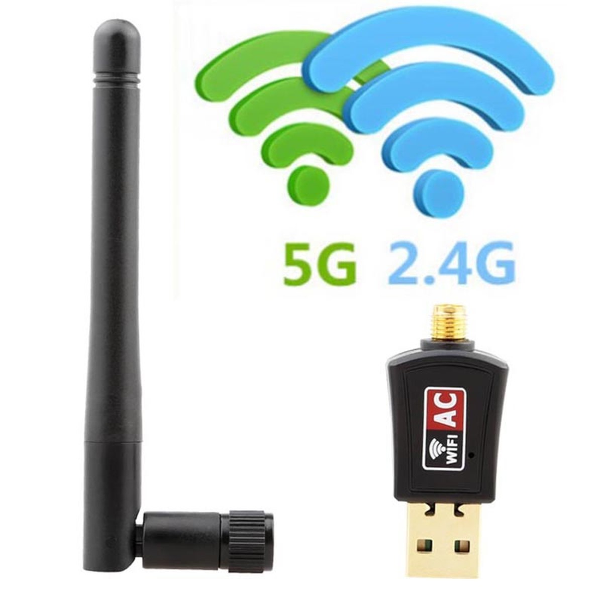 ®̵LANƵ WiFi ҵ ƥ ̵LANҵ AC600 USB 11ac/n/a/g/b 433+150Mbps 2.4GHz 5GHz 5.8GHz ǥ奢Х