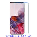【2枚】 Galaxy S20 5G SC-51A SCG01 平面のみ保護 液晶保護フィルム 非光沢 指紋防止