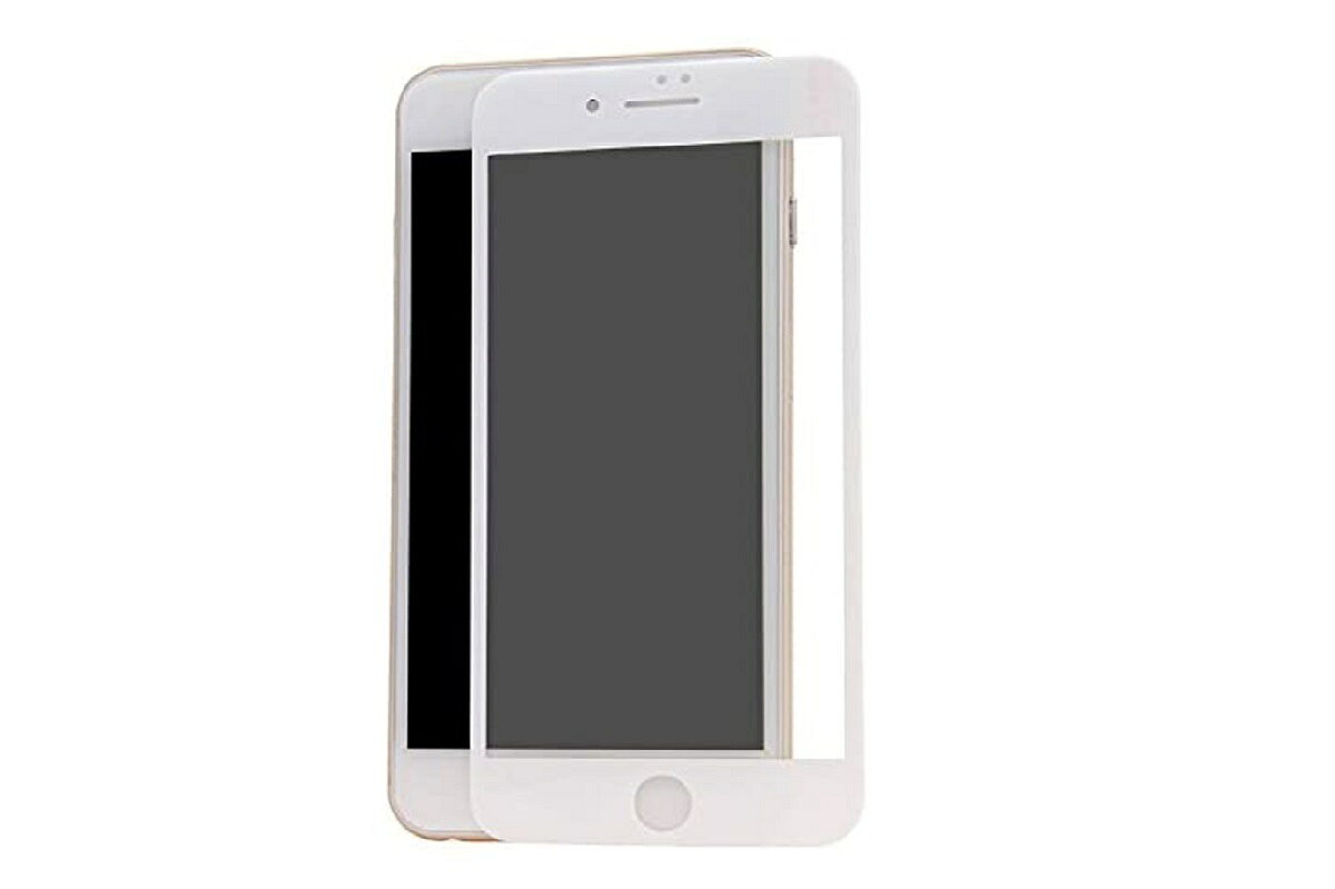 iPhone6 iPhone6s 4.7インチ 9H 0.26mm 枠白色 全面保護 画像2