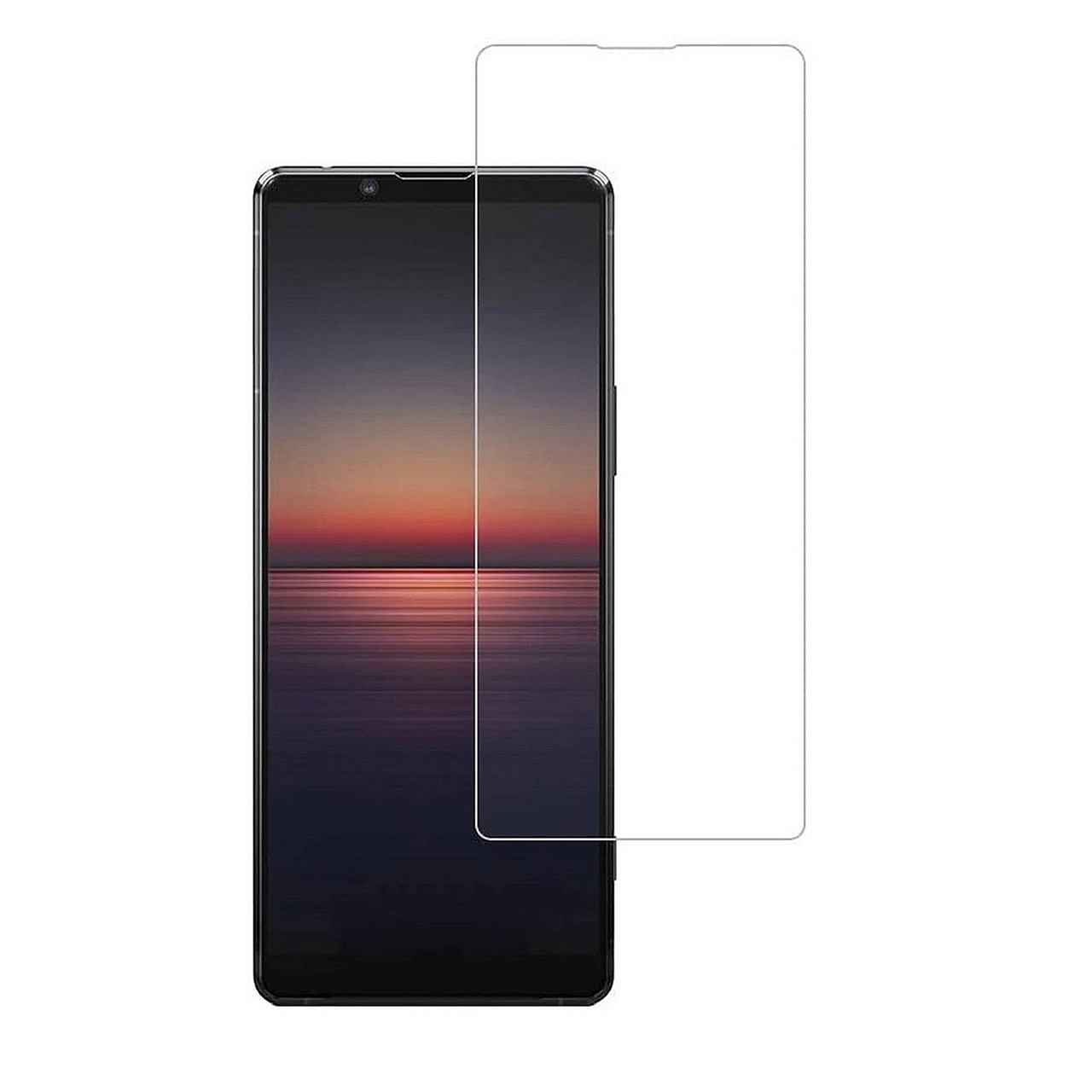 Xperia 1 III SO-51B SOG03 6.5����� 9H 0.26mm �������饹 �վ��ݸ�ե���� 2.5D