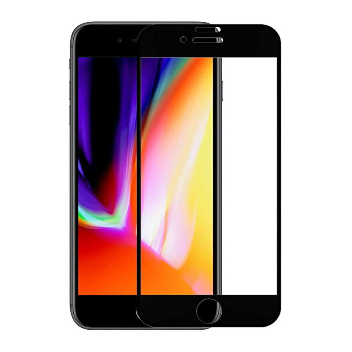 iPhone7 Plus iPhone8 Plus 5.5C` 9H 0.26mm gF Sʕی KX tیtB 2.5D