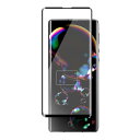 AQUOS R6 SH-51B Softbank LEITZ PHONE 1 枠黒色 指紋認証不可 丸い穴なし 全面保護 3D曲面カバー 強化ガラス 液晶保護フィルム 2.5D