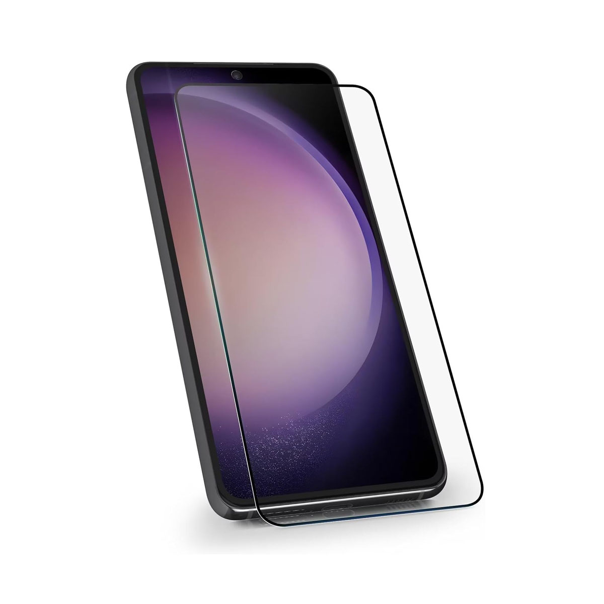 Galaxy S24 SC-51E SCG25 9H 0.26mm 枠黒色 指紋認証対応 強化ガラス 液晶保護フィルム 2.5D