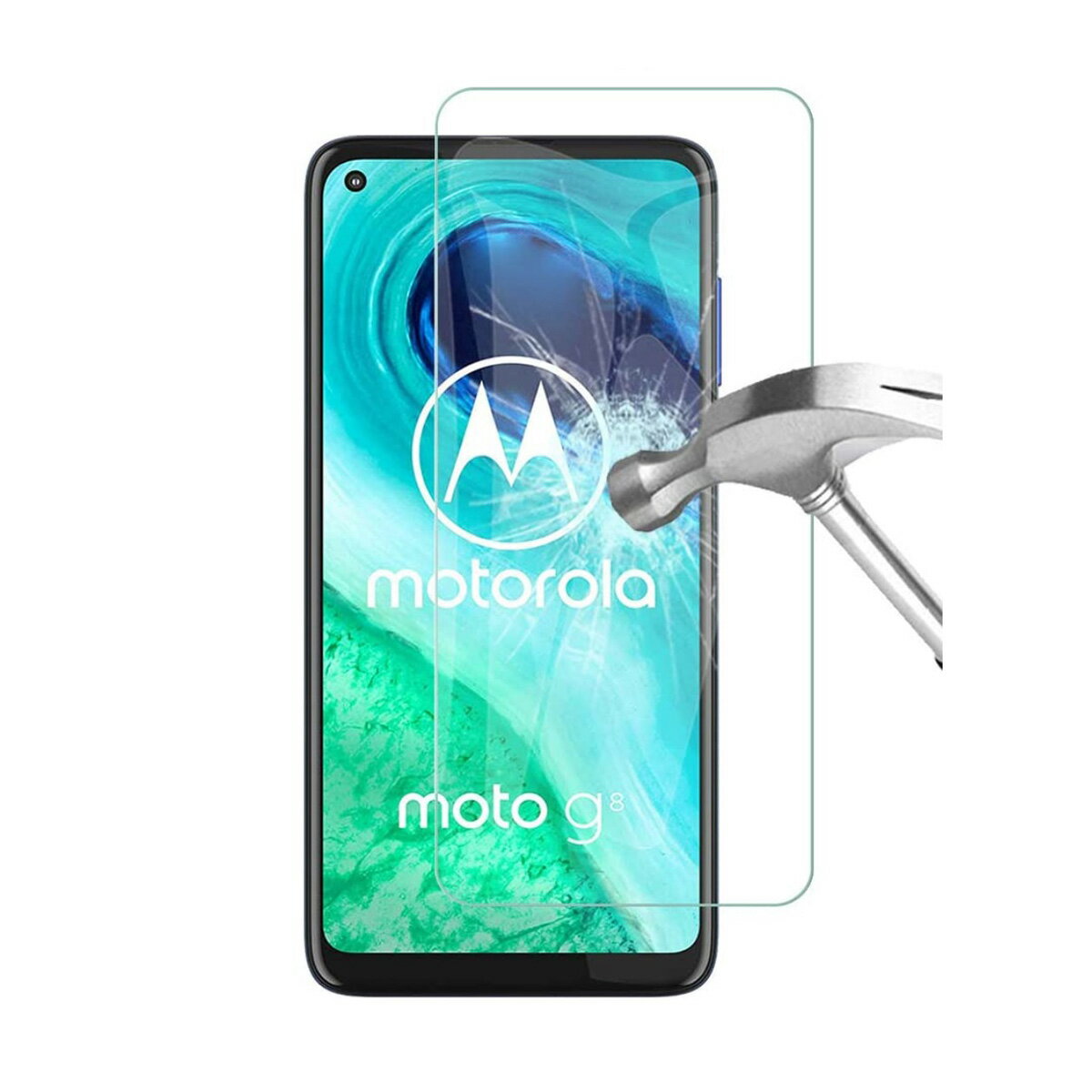 Moto G8 6.4インチ 9H 0.26mm 強化ガラス 液晶保護フィルム 2.5D