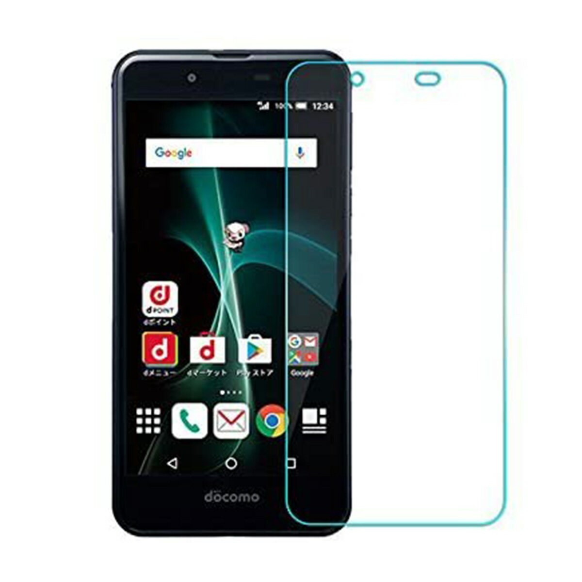AQUOS SH-02J SHV37 SH-M04 SH-M04-A 9H 0.3mm �������饹 �վ��ݸ�ե���� 2.5D