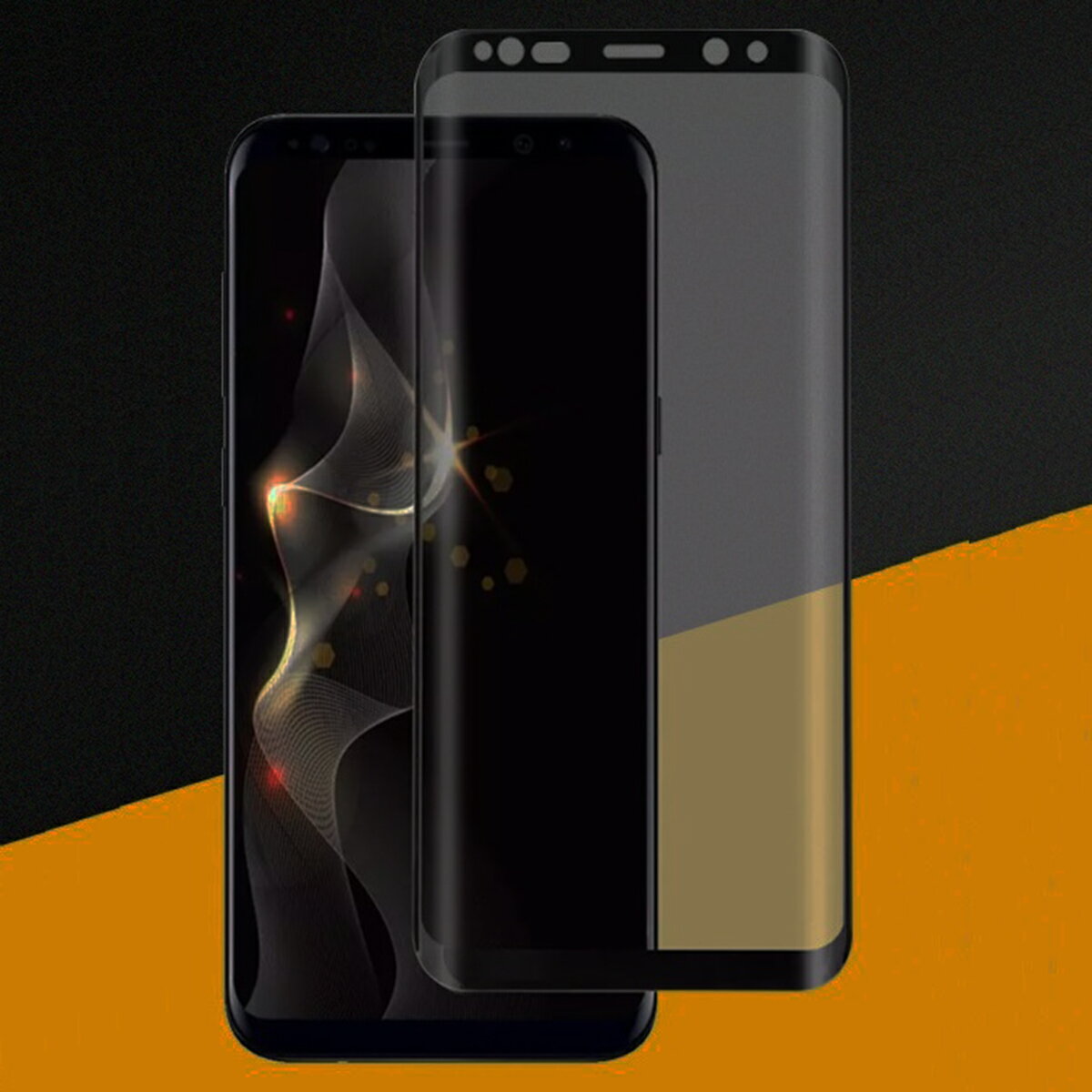 Rakuten - Galaxy S8 SC-02J SCV36 強化ガラス 3D曲面カバー 覗き防止 のぞき防止 プライバシー保護 2.5D
