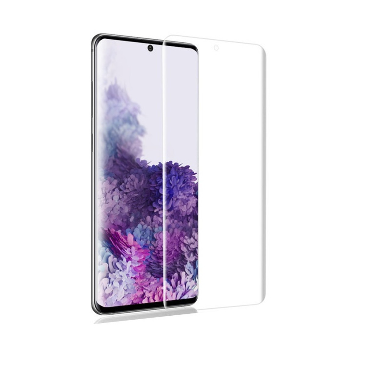 Galaxy S10 SCV41 SC-03L 全面保護 3D曲面カバー 液晶保護フィルム 指紋認証対応 PET素材