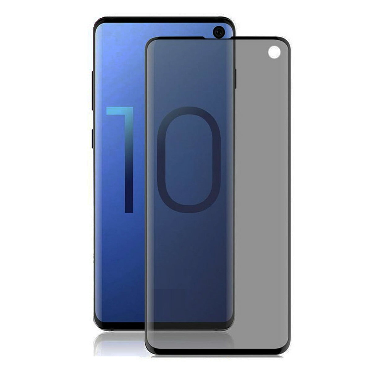 Rakuten - Galaxy S10 SCV41 SC-03L 強化ガラス 3D曲面カバー 覗き防止 のぞき防止 プライバシー保護 2.5D