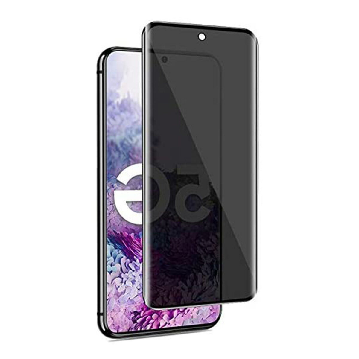 Galaxy S20 5G SC-51A SCG01 強化ガラス 3D曲面カバー 覗き防止 のぞき防止 プライバシー保護 2.5D