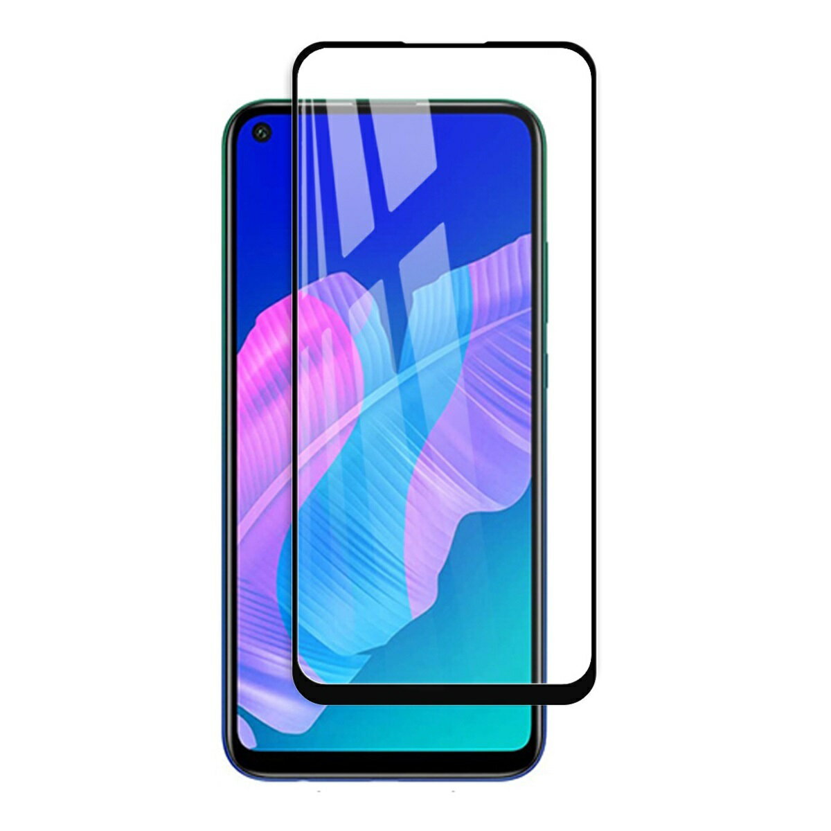 HUAWEI P40 lite 5G NOVA 7i 6.5����� 9H 0.26mm �ȹ��� �������饹 �վ��ݸ�ե���� 9D
