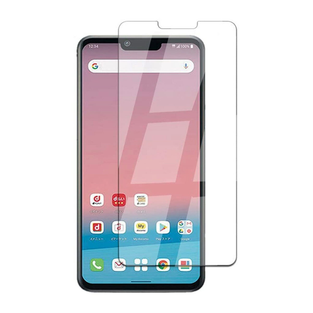 LG style3 L-41A 9H 0.3mm �������饹 �վ��ݸ�ե���� 2.5D