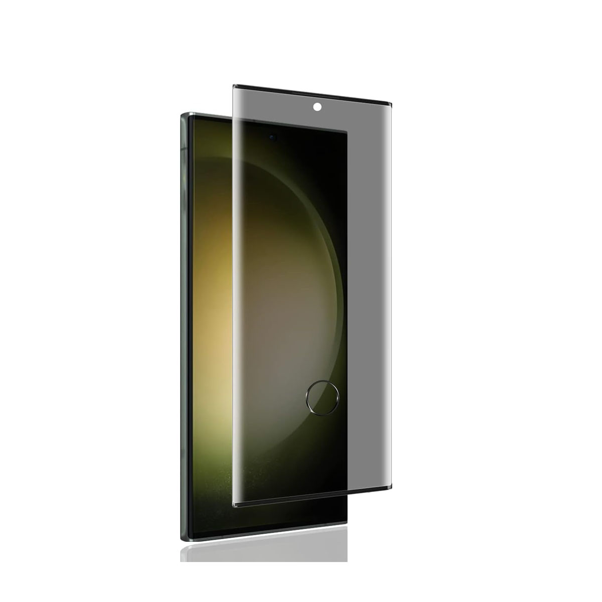 乐天商城 - Galaxy S23 Ultra SC-52D SCG20 指紋認証対応 強化ガラス 3D曲面カバー 覗き防止 のぞき防止 プライバシー保護 2.5D