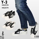 \楽天ランキング1位獲得/【新品】【並行輸入品】Y-3 ワイスリー adidas アディダス シューズ スニーカー H02578 H02579 ロゴ レザー ラバー ブラック ホワイト