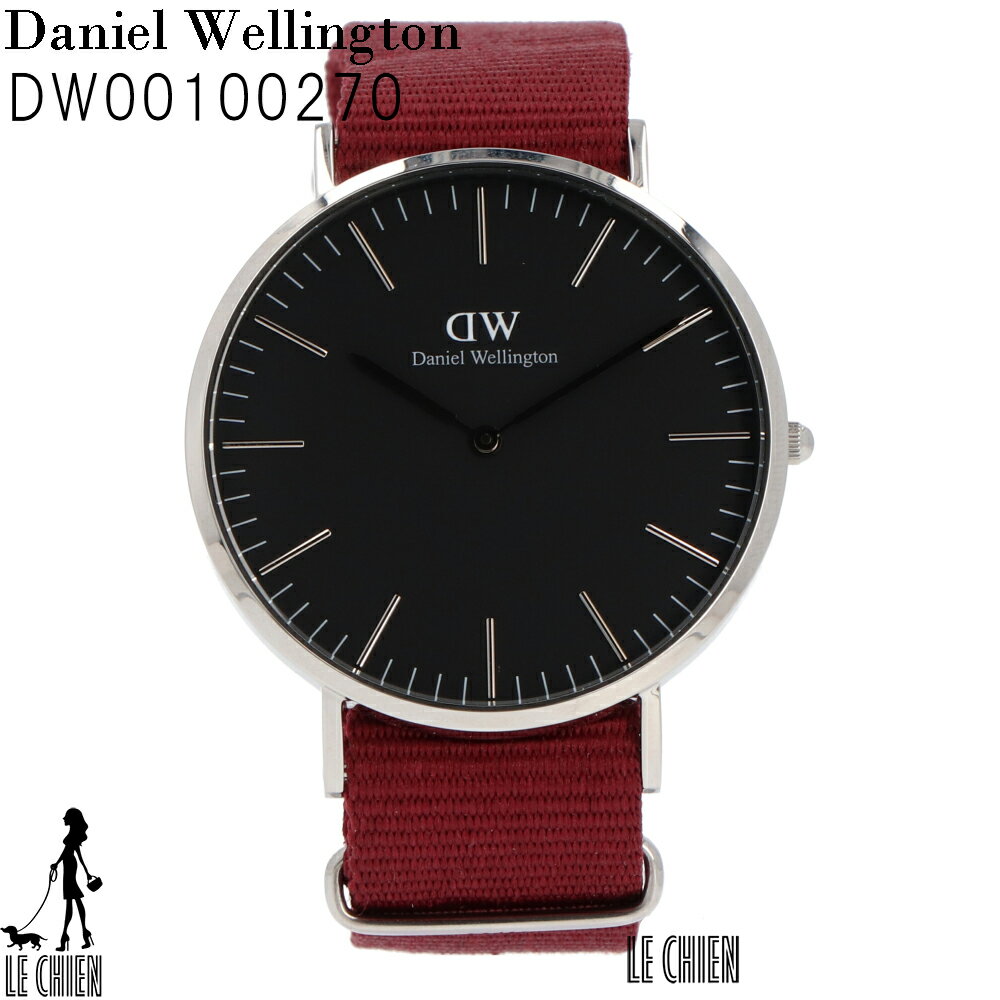 【新品】【並行輸入品】DANIELWELLINGTON ダニエルウェリントン 腕時計 40mm DW00100270 ブラック メンズ 127400