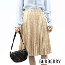 ＼最安値に挑戦／【新品】 バーバリー BURBERRY ボトムス スカート 8024292 A7651 レディース ベージュ系 プリーツスカート ミディ丈 ひざ下