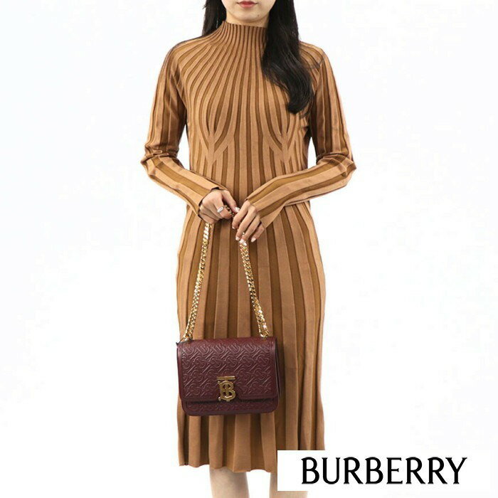 【新品】 バーバリー BURBERRY ワンピース 8023934 A4752 レディース TRUFFLE ニットワンピース ミモレ丈 ひざ下 長袖 シンプル 伸縮性