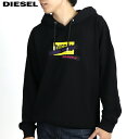 ＼楽天ランキング1位獲得／【新品】 ディーゼル DIESEL A04162 0IAJH 9XX スウェット/トレーナー/パーカー フーディー 9XX/ブラック ユニセックス メンズ レディース オーバーサイズ ロゴ プリント