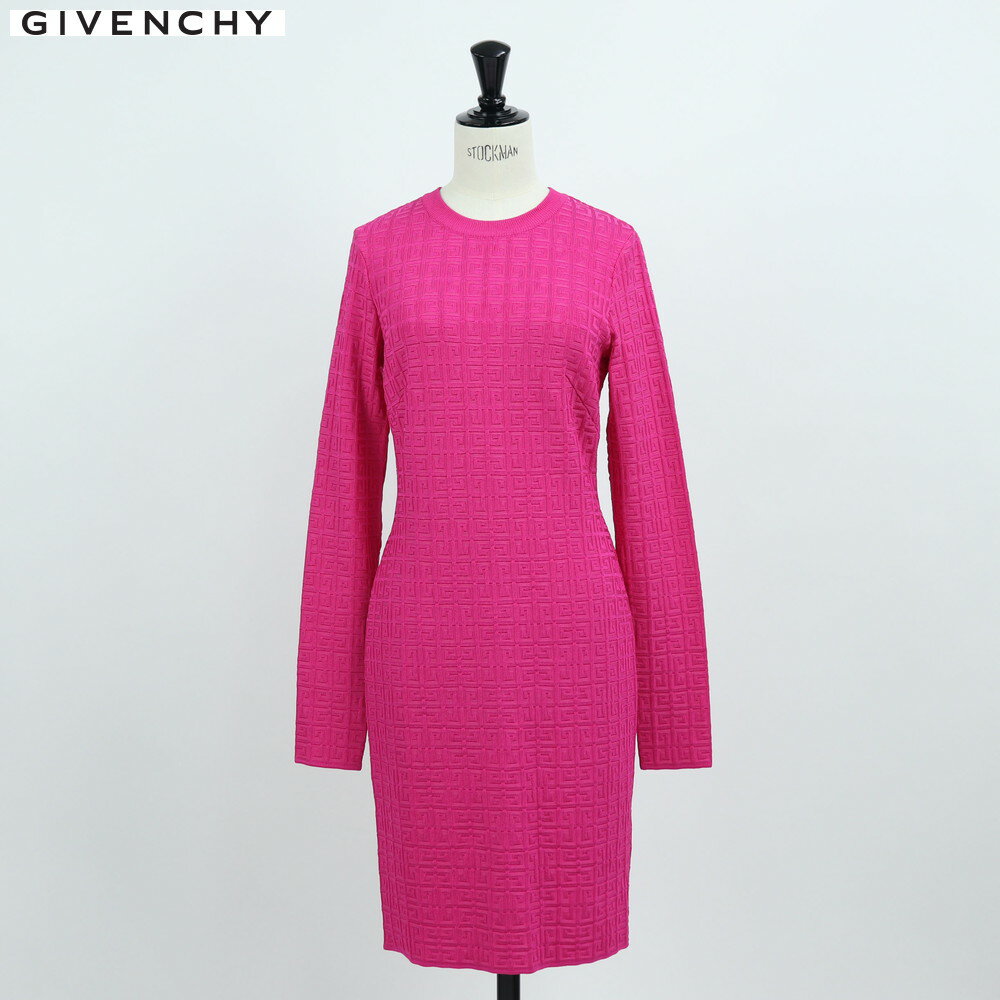 【新品】 ジバンシィ GIVENCHY BW218D4ZB1 675／4G JACQUARD DRESS ワンピース／ドレス ピンク レディース