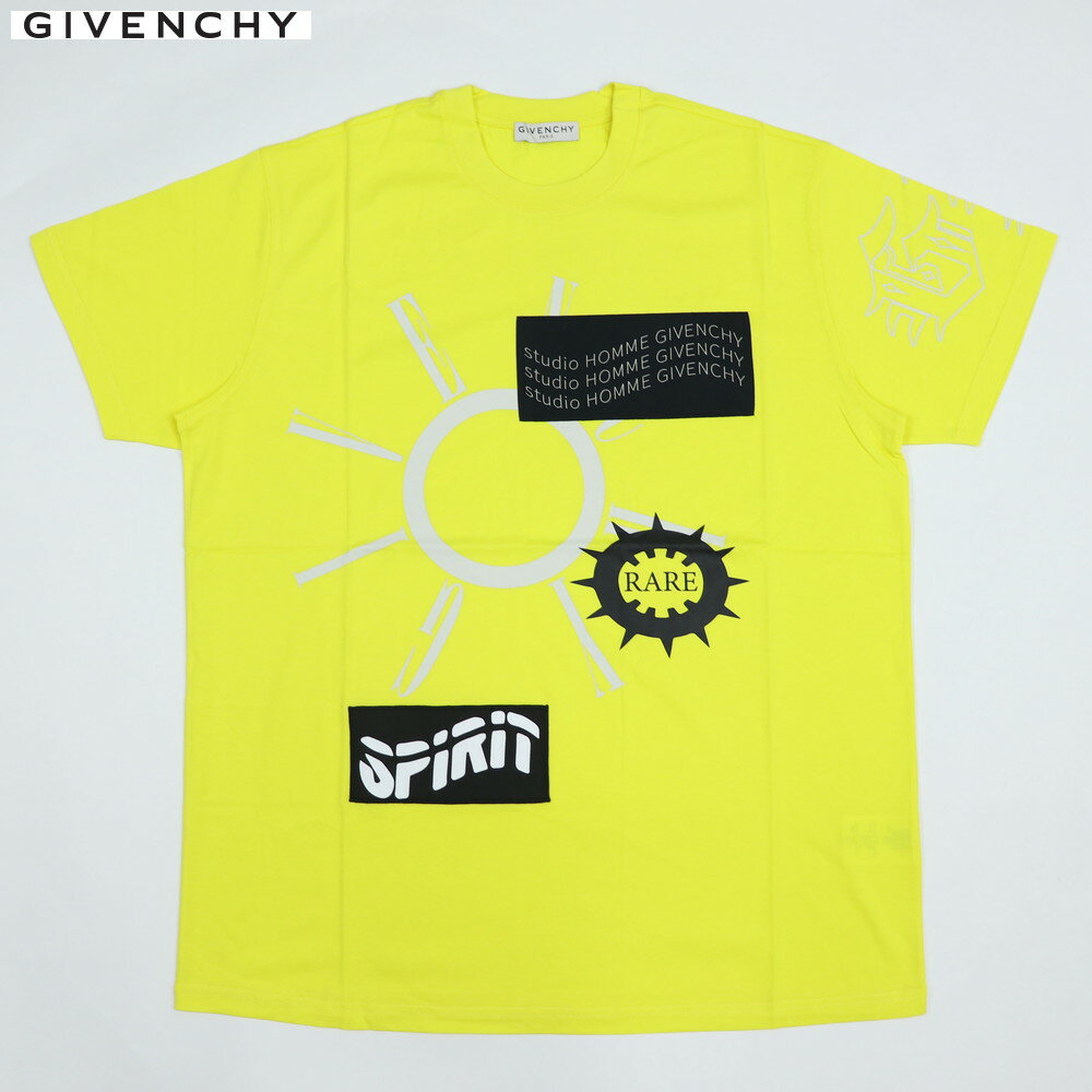 ＼お買い物マラソン／【新品】 ジバンシィ GIVENCHY BM70UL3002 730 Tシャツ/半袖Tシャツ イエロー メンズ