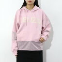 ケンゾー トレーナー メンズ ＼ポイント5倍 4.14 20時～／【新品】 ケンゾー KENZO FA52SW865952 34 KENZO SPORT HOODIE MIX ME KENZO スウェット トレーナー パーカー フーディー 切り替え メッシュ ロゴ ピンク