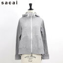 ＼ポイント10倍 24日20時～／【新品】 サカイ sacai スウェット パーカー 20 04862 376 レディース グレー フーディー フード 裾広がり