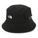 ＼最安値に挑戦／ ザノースフェイス THE NORTH FACE 帽子 バケットハット NE3HP15C LOW BRIM HAT ユニセックス BLACK メンズ レディース ポケット付き ひも付き 調節可能 ロゴ