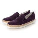 【新品】 トッズ TOD'S シューズ エスパドリーユ レディース GOMMA RAFIA TV PANTOFOLA PELLE HG0 GIGLIO CH パープル スエード スウェード スリッポンシューズ フラットシューズ ロゴ シンプル XXW0TV0J97ZHG0L206