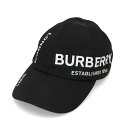 ＼最安値に挑戦／【新品】 バーバリー BURBERRY 帽子 キャップ 8015894 A1189 ユニセックス BLACK メンズ レディース ナイロン ロゴ