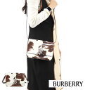 ＼最安値に挑戦／【新品】 バーバリー BURBERRY バッグ ショルダーバッグ 8016944 A1312 レディース ホワイト×ブラウン 本革 シルバー金具 ロゴ