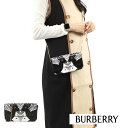 バーバリー ＼ポイント3倍 9日20時～／【新品】 バーバリー BURBERRY バッグ ショルダーバッグ 8028200 A1189 レディース ブラック×ホワイト 2way 財布 カードケース 小銭入れ アニマル 動物