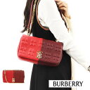 ＼最安値に挑戦／【新品】 バーバリー BURBERRY バッグ ショルダーバッグ 8024217 A4587 レディース ダークレッド 2way ハンドバッグ 本革 バイカラー チェーンショルダー