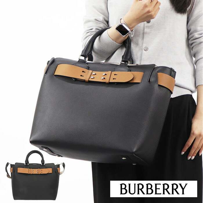 ＼クーポン配布中／ 【新品】 バーバリー BURBERRY バッグ ハンドバッグ 4078576 100BK レディース ブラック ショルダーバッグ 2way A4..