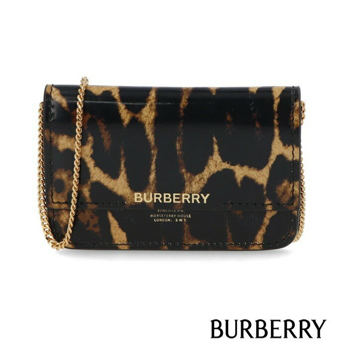 【5/2 17:00~ P3倍&1000円引きクーポン】 【新品】 バーバリー BURBERRY バッグ ショルダーバッグ 8024828 A3511 レディース ブラウン アニマル柄 財布 2way ゴールド金具