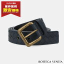 ボッテガヴェネタ ベルト（メンズ） ＼最安値に挑戦／【新品】ボッテガ・ヴェネタ BOTTEGA VENETA 271932 V465W 4013 ベルト ネイビー ゴールド金具