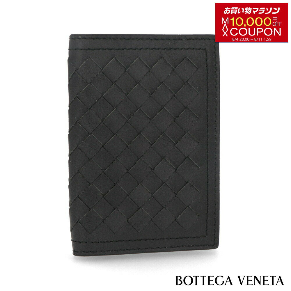 ボッテガヴェネタ 名刺入れ（メンズ） ＼ポイント3倍 9日20時～／【新品】 ボッテガ ヴェネタ BOTTEGA VENETA 雑貨 カードケース・名刺入れ 46902 V465Y2022 イントレチャート メンズ ブラック シンプル スリム