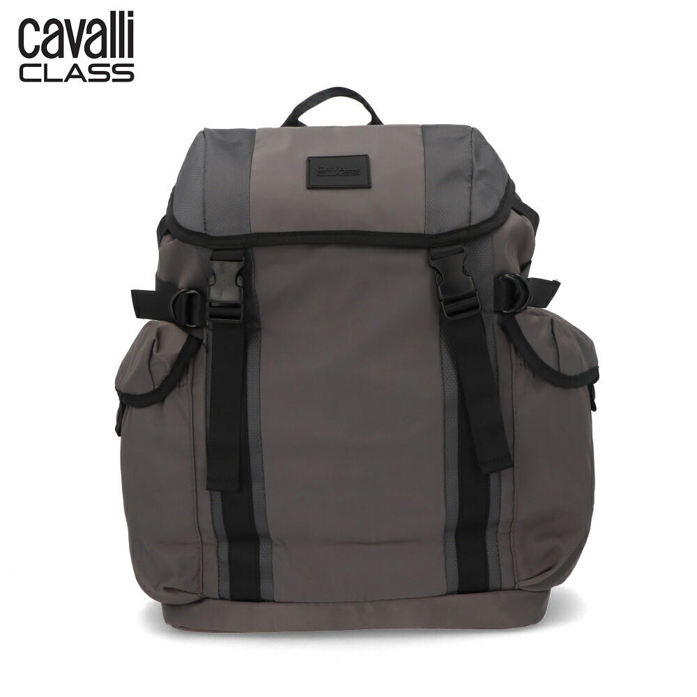 ＼ポイント2倍 23日20時～／ カヴァリクラス CAVALLI CLASS バッグ OXV10DSB049 09401 ユニセックス ダークグレー リュック バック パック メンズ レディース 大容量 シンプル ロゴ